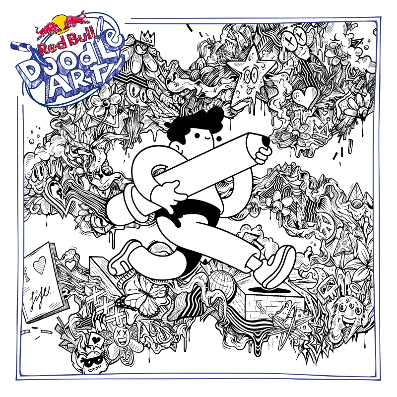 Red Bull Doodle Art Collection mentored by Burnt Toast #1964/12935
