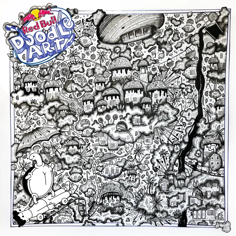 Red Bull Doodle Art Collection mentored by Burnt Toast #2451/12935
