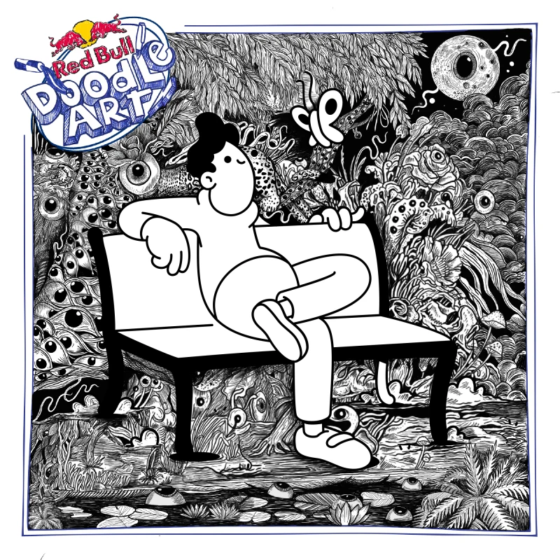 Red Bull Doodle Art Collection mentored by Burnt Toast #2673/12935