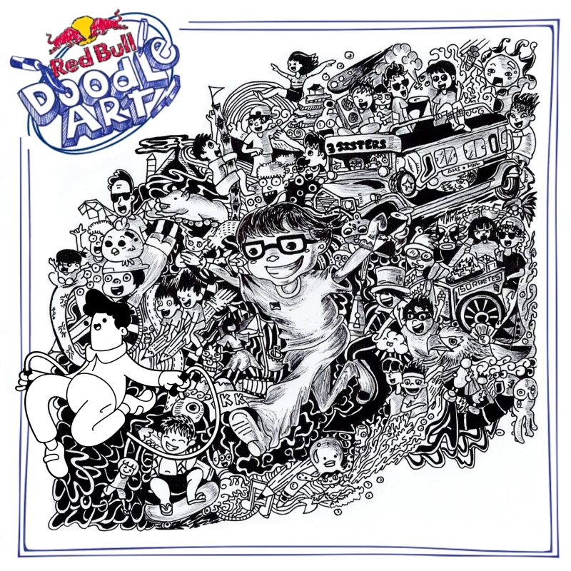 Red Bull Doodle Art Collection mentored by Burnt Toast #4212/12935