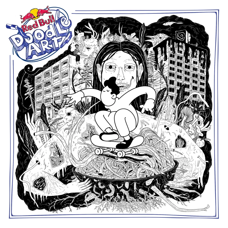 Red Bull Doodle Art Collection mentored by Burnt Toast #4603/12935