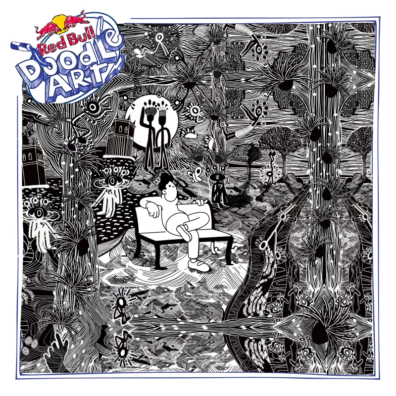 Red Bull Doodle Art Collection mentored by Burnt Toast #6742/12935
