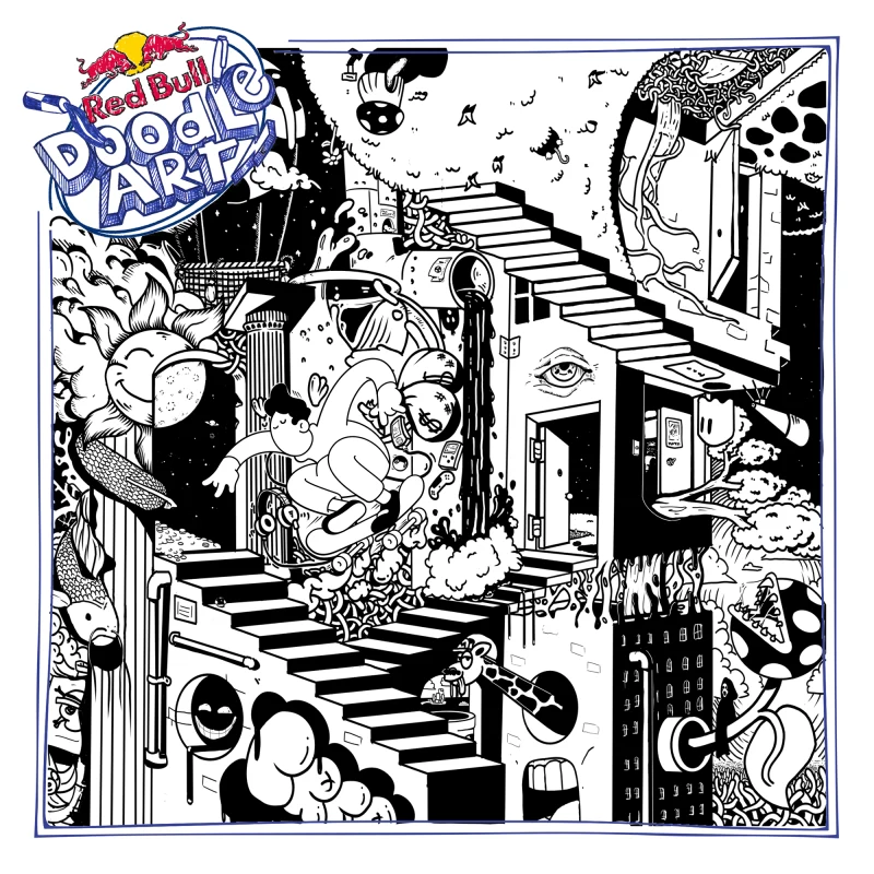 Red Bull Doodle Art Collection mentored by Burnt Toast #9470/12935