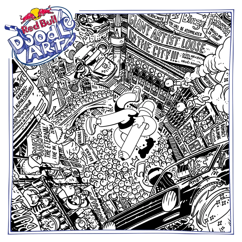 Red Bull Doodle Art Collection mentored by Burnt Toast #11126/12935