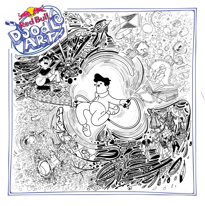 Red Bull Doodle Art Collection mentored by Burnt Toast #11202/12935