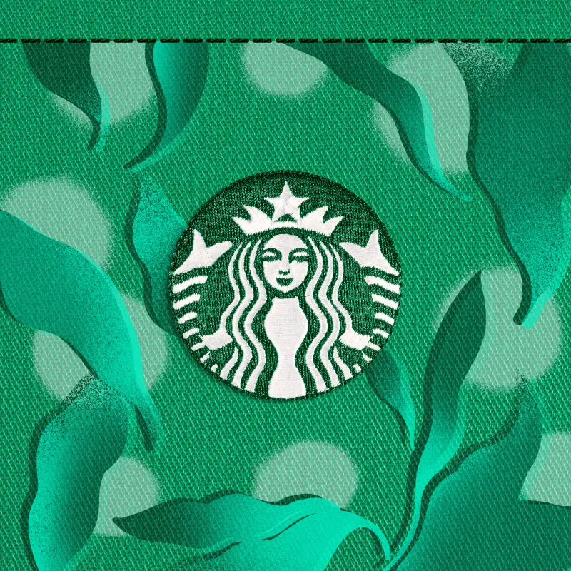 The Starbucks® Green Apron Stamp #55