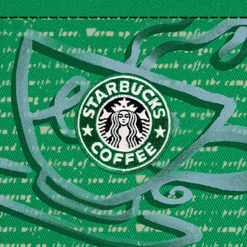 The Starbucks® Green Apron Stamp #2049