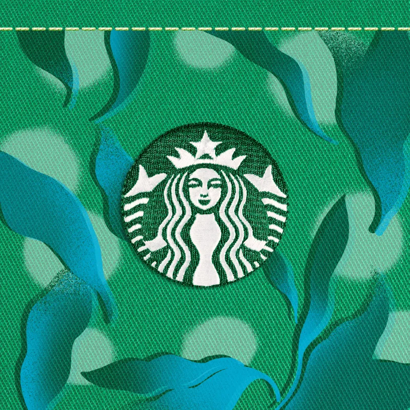 The Starbucks® Green Apron Stamp #2418