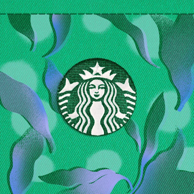 The Starbucks® Green Apron Stamp #2777