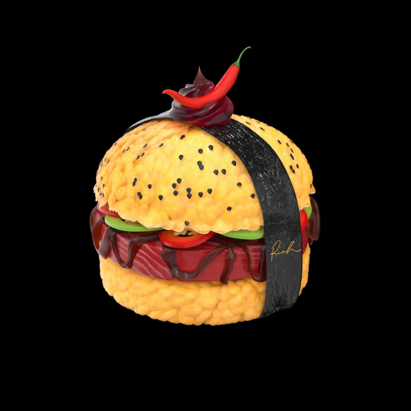 Extra Hot Sushi Burger #76