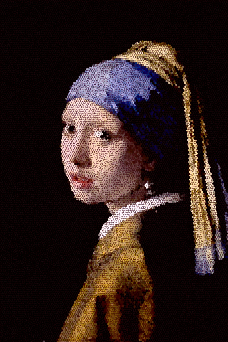 Mosaic Meisje met de parel
