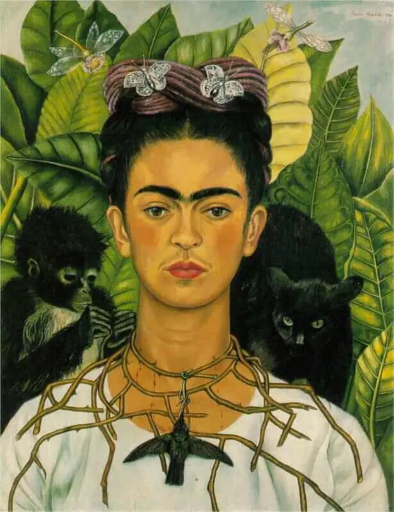 Self-Portrait with Thorn Necklace and Hummingbird, 1940 #4/10
