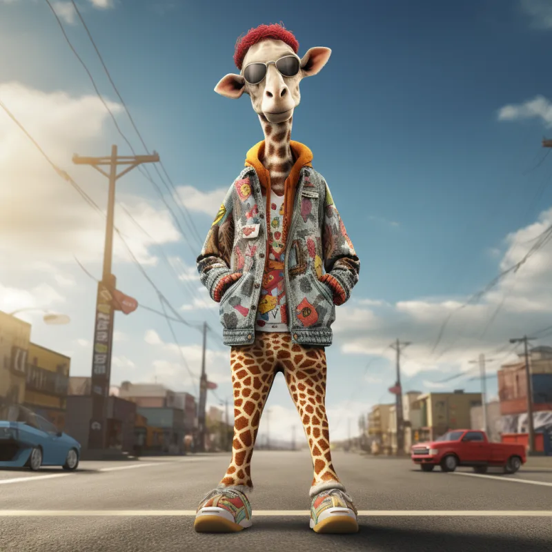 Hippie Giraffe Darell