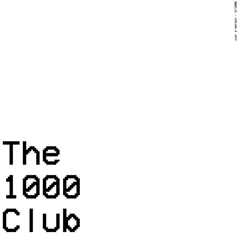 The 1000 Club #15/1000