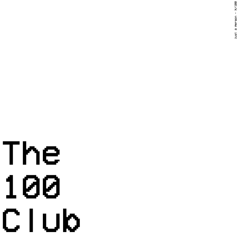 The 100 Club #9/100