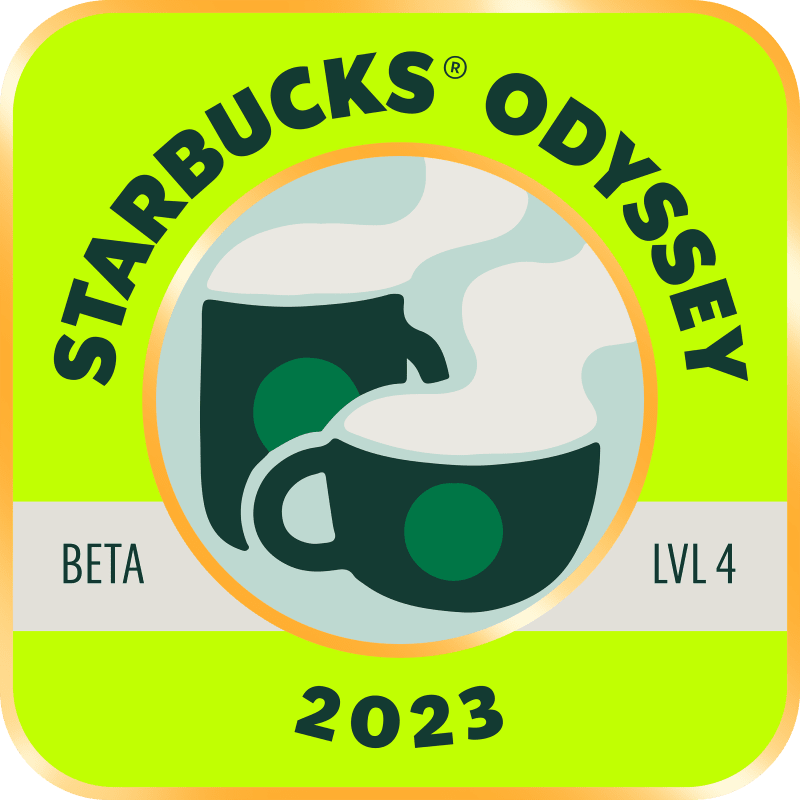 2023 Starbucks Odyssey Achievement Stamp: Level 4 #632