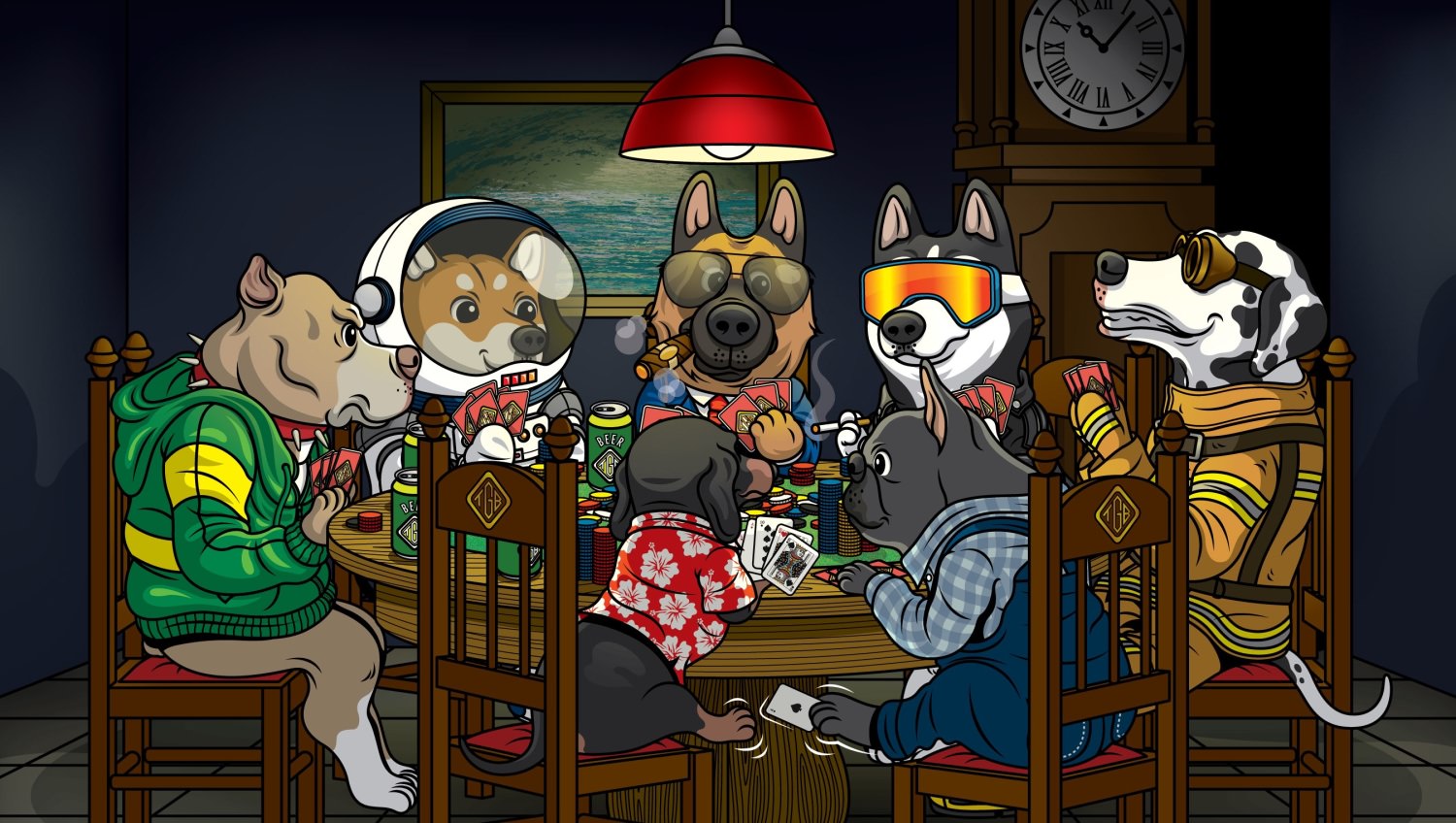 Publisher featured collection: Dogs Playing Poker