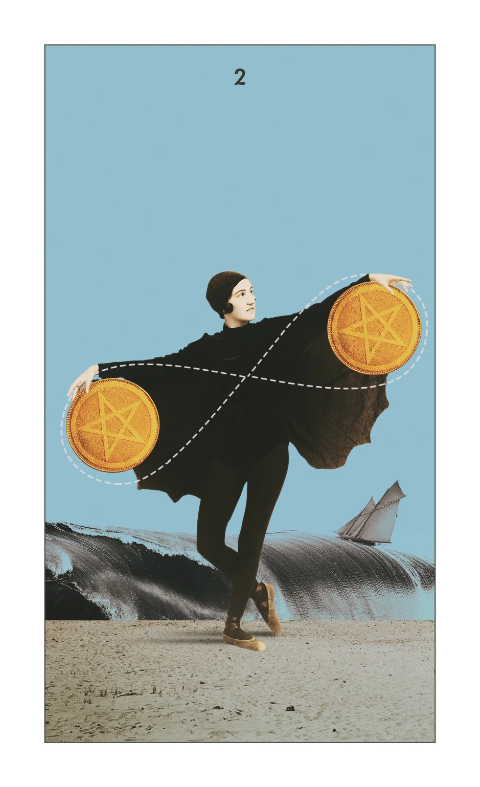 The Hidden Message Tarot Two of Pentacles