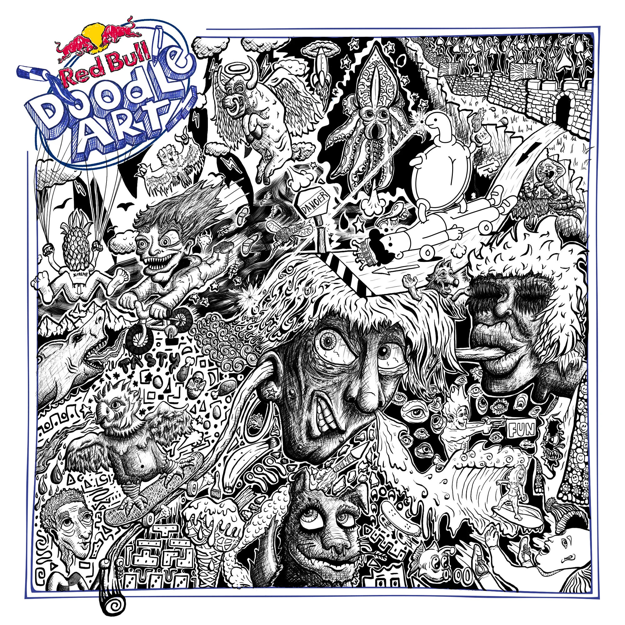 Red Bull Doodle Art Collection mentored by Burnt Toast #89/12935