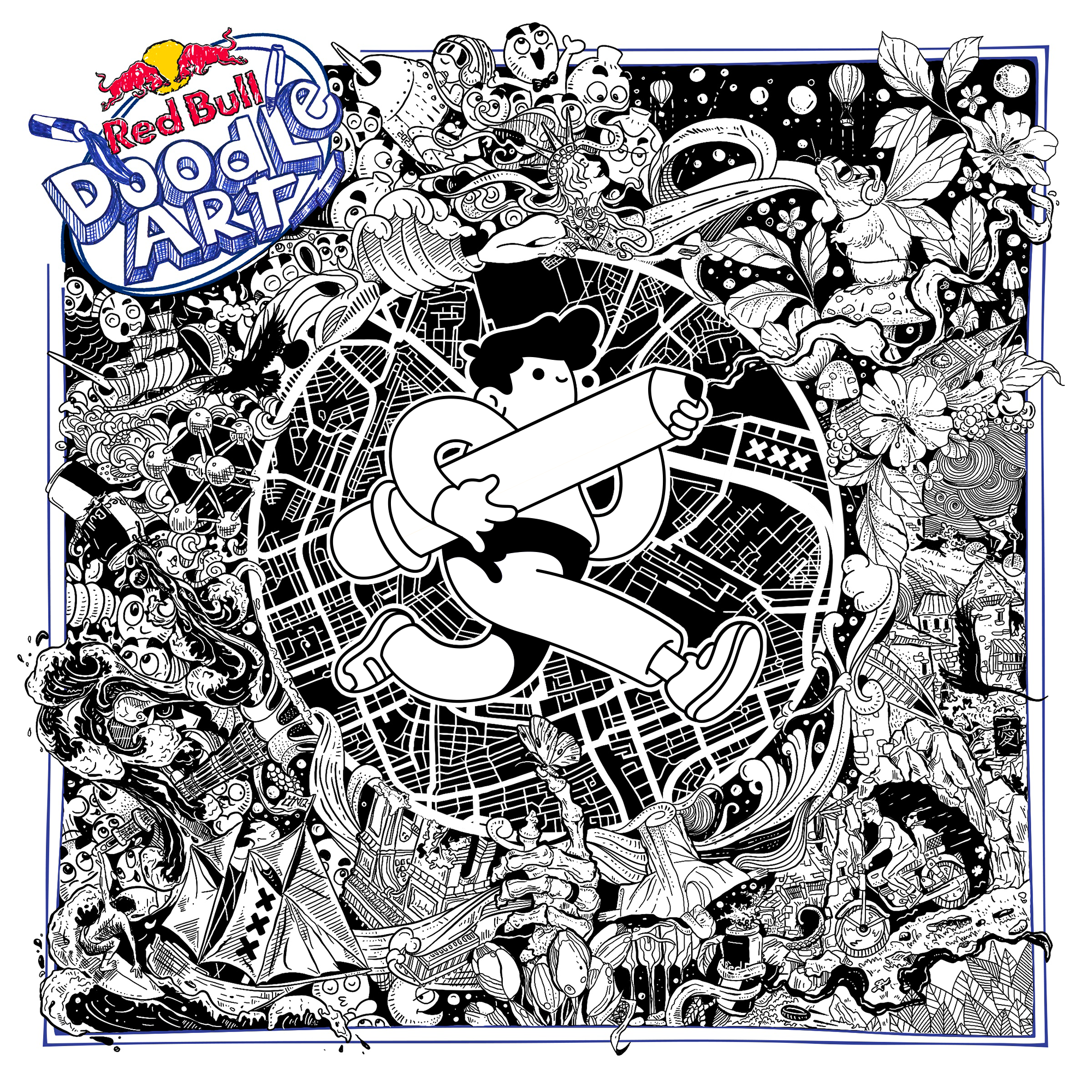 Red Bull Doodle Art Collection mentored by Burnt Toast #4841/12935