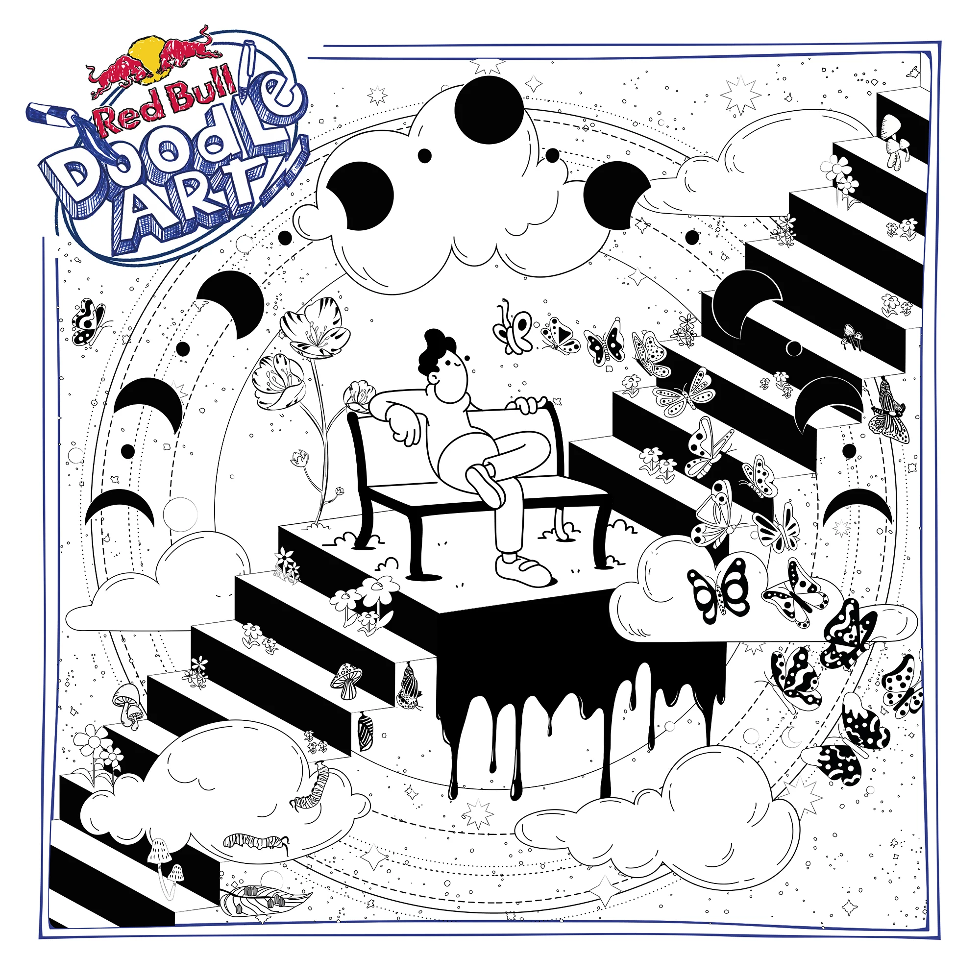 Red Bull Doodle Art Collection mentored by Burnt Toast #9404/12935