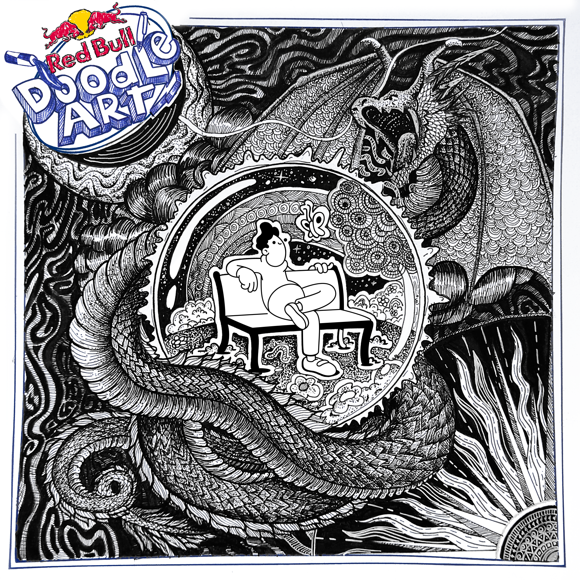Red Bull Doodle Art Collection mentored by Burnt Toast #11215/12935