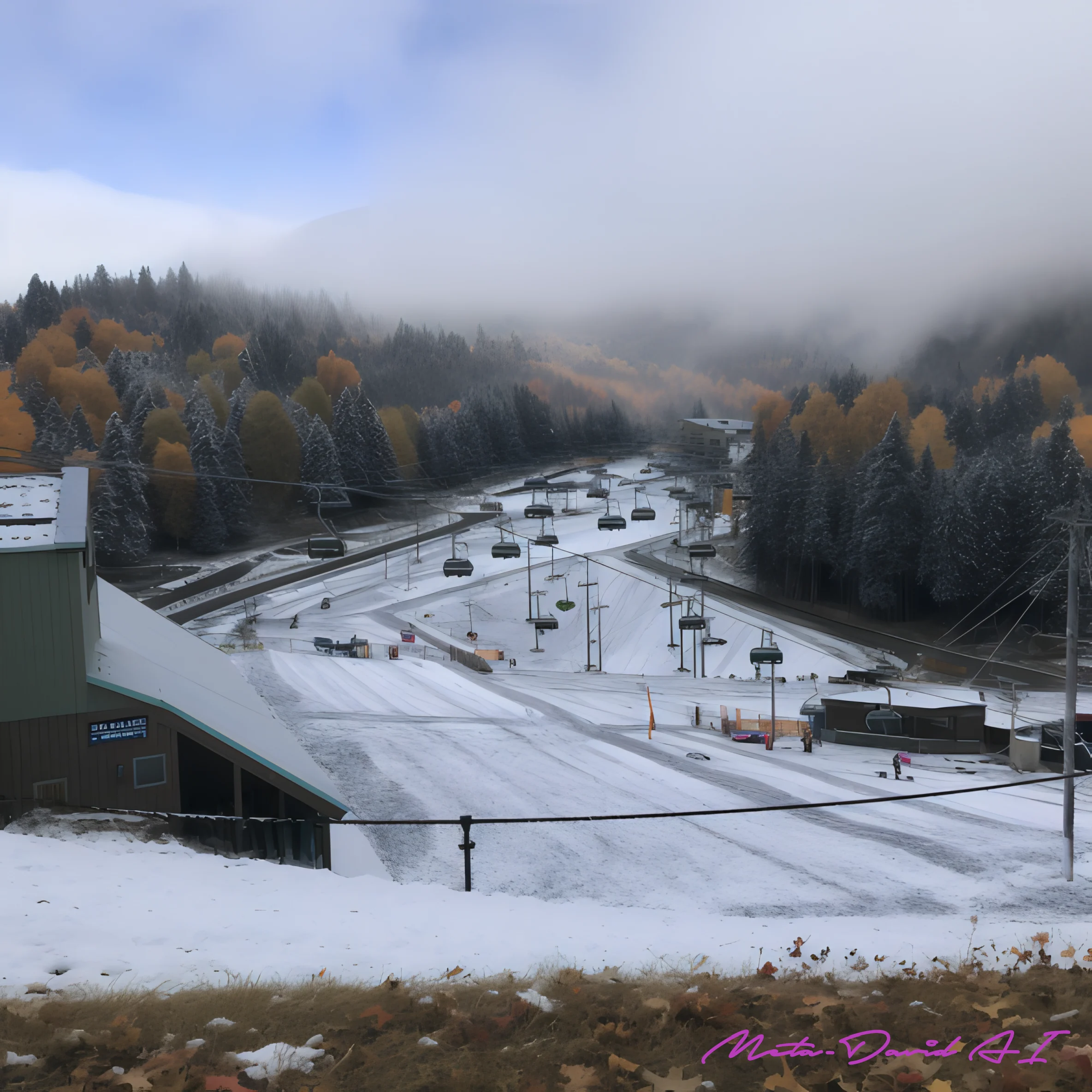@l0stinmandaland - Unseasonably Warm Weather Leaves Ski Slopes with Little Snow