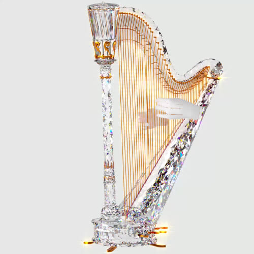 Most expensive harp in the world sales