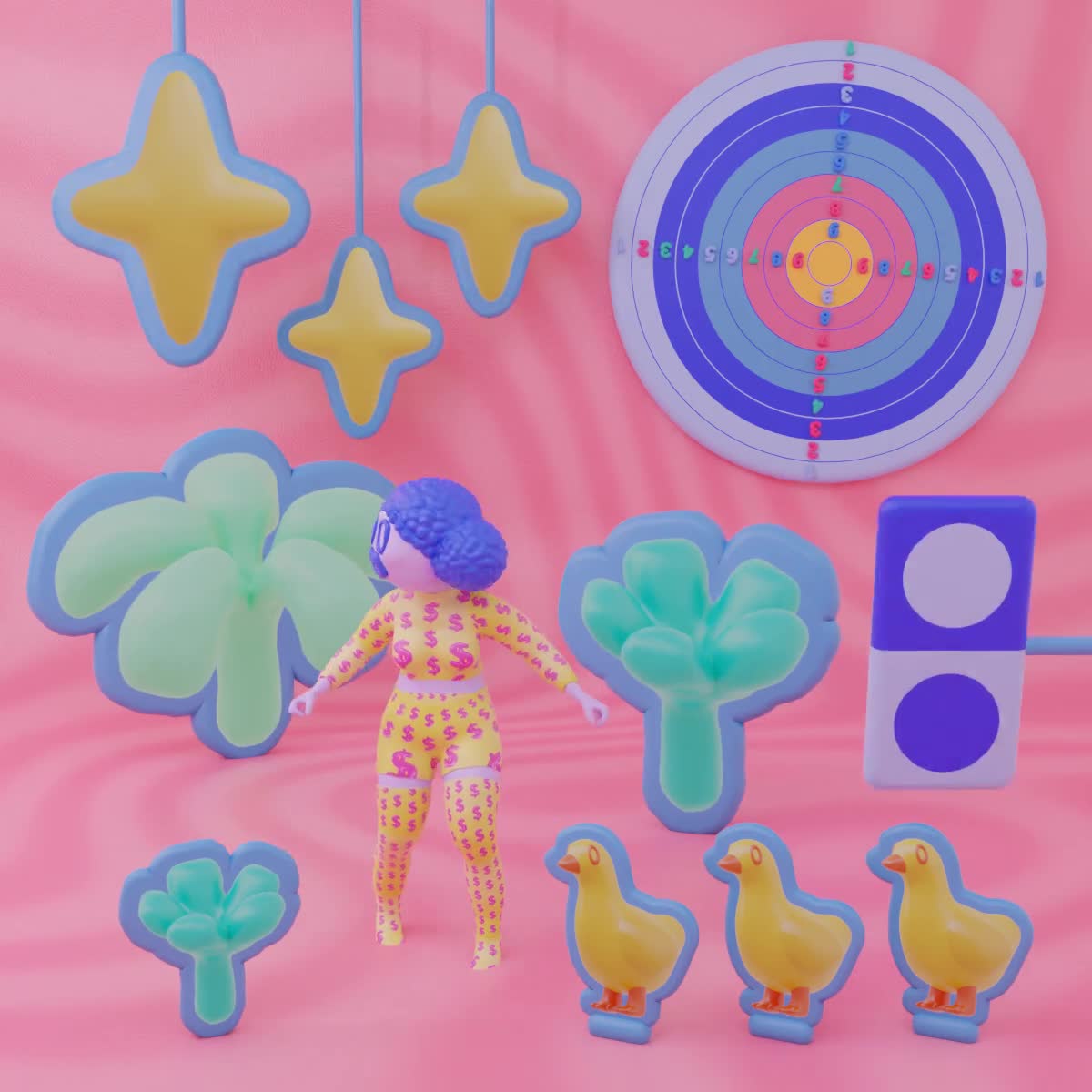 Polly Focket at the digital carnival shitshow