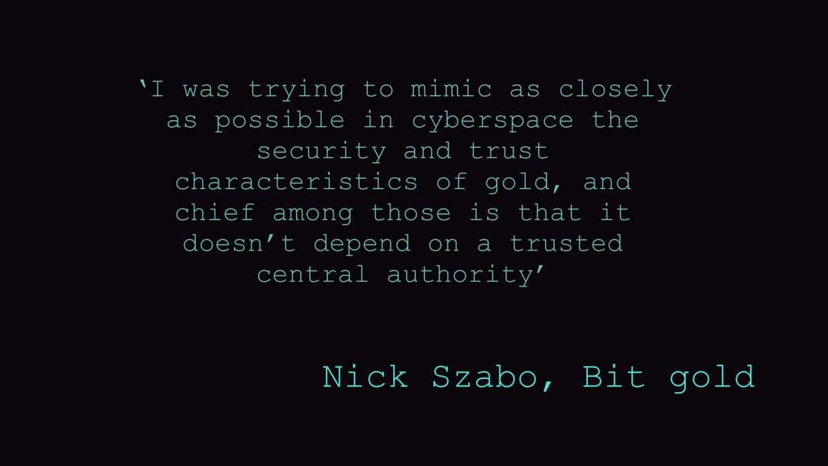 Nick Szabo, Bit Gold
