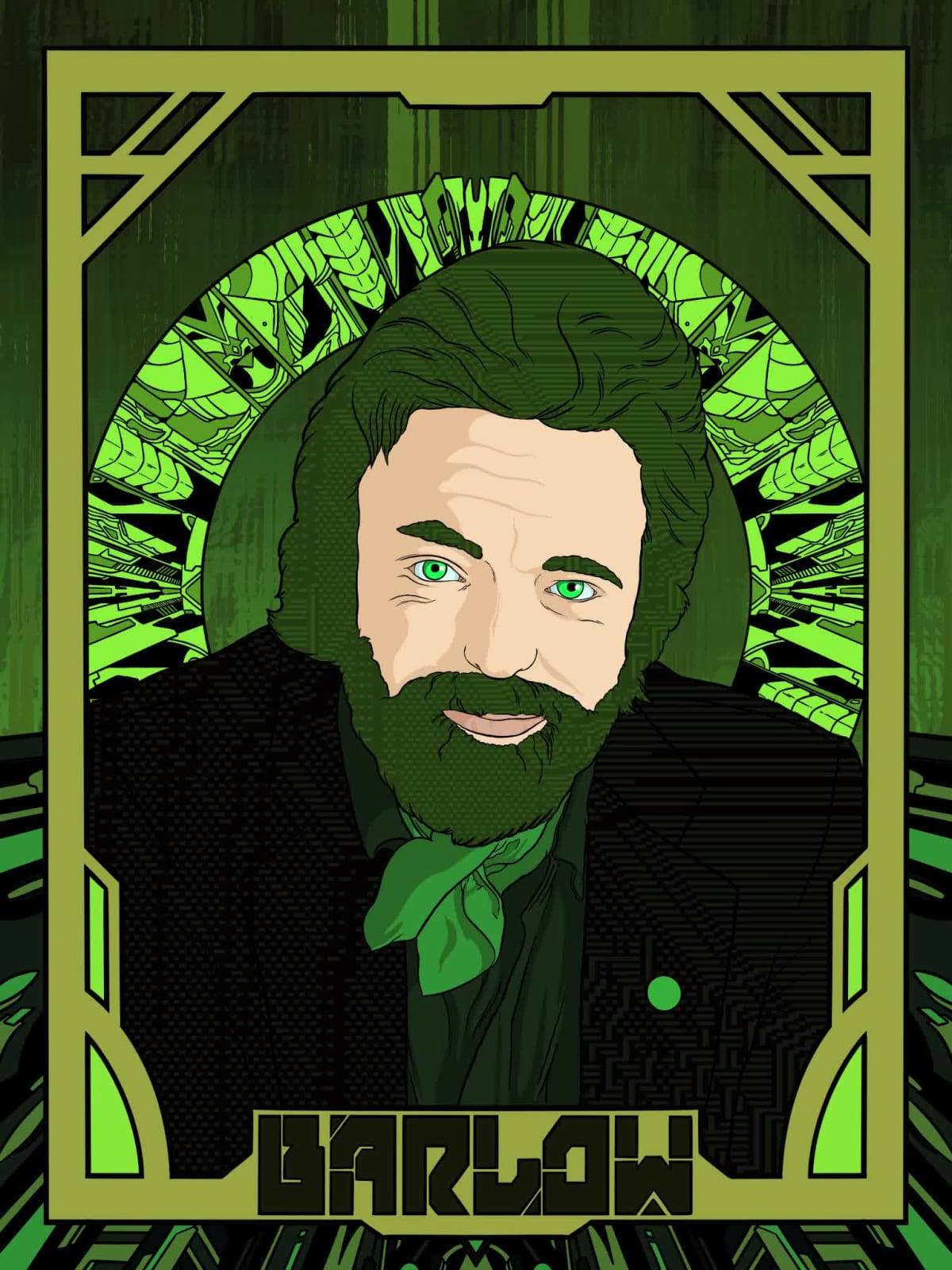 John Petry Barlow (Hackers Green Variant)