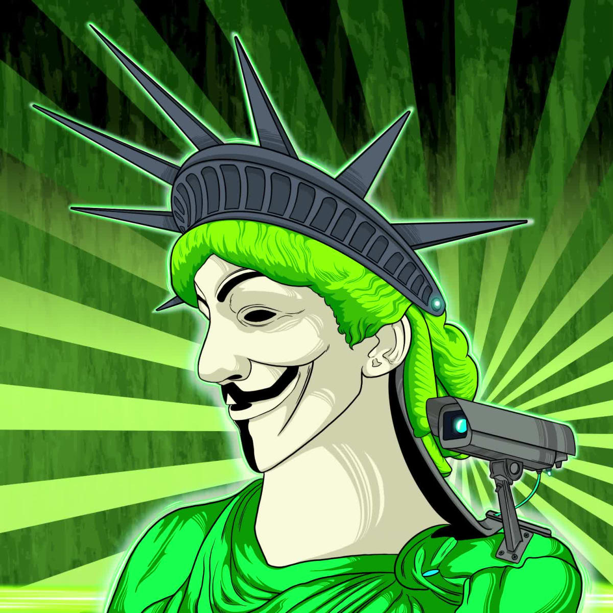 Your Liber?y (Hackers Green Triforce Short)