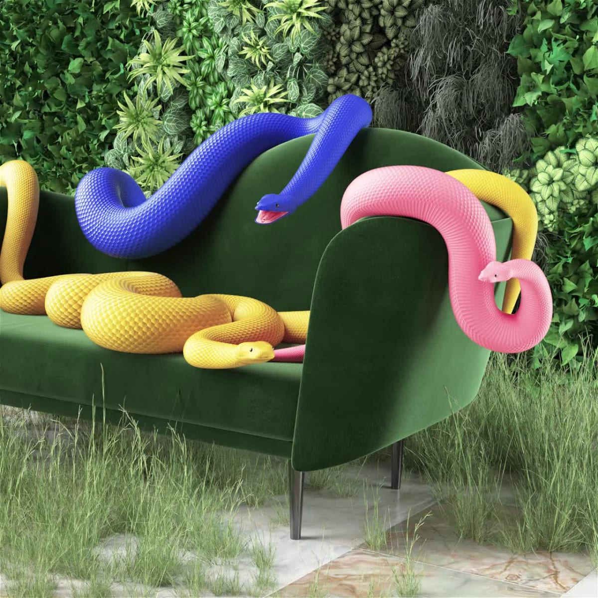 Three Boas In a Foyer