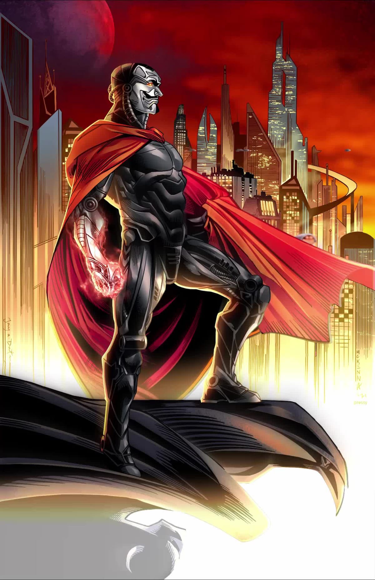 SATOSH1 and the citadel skyline (animated version)