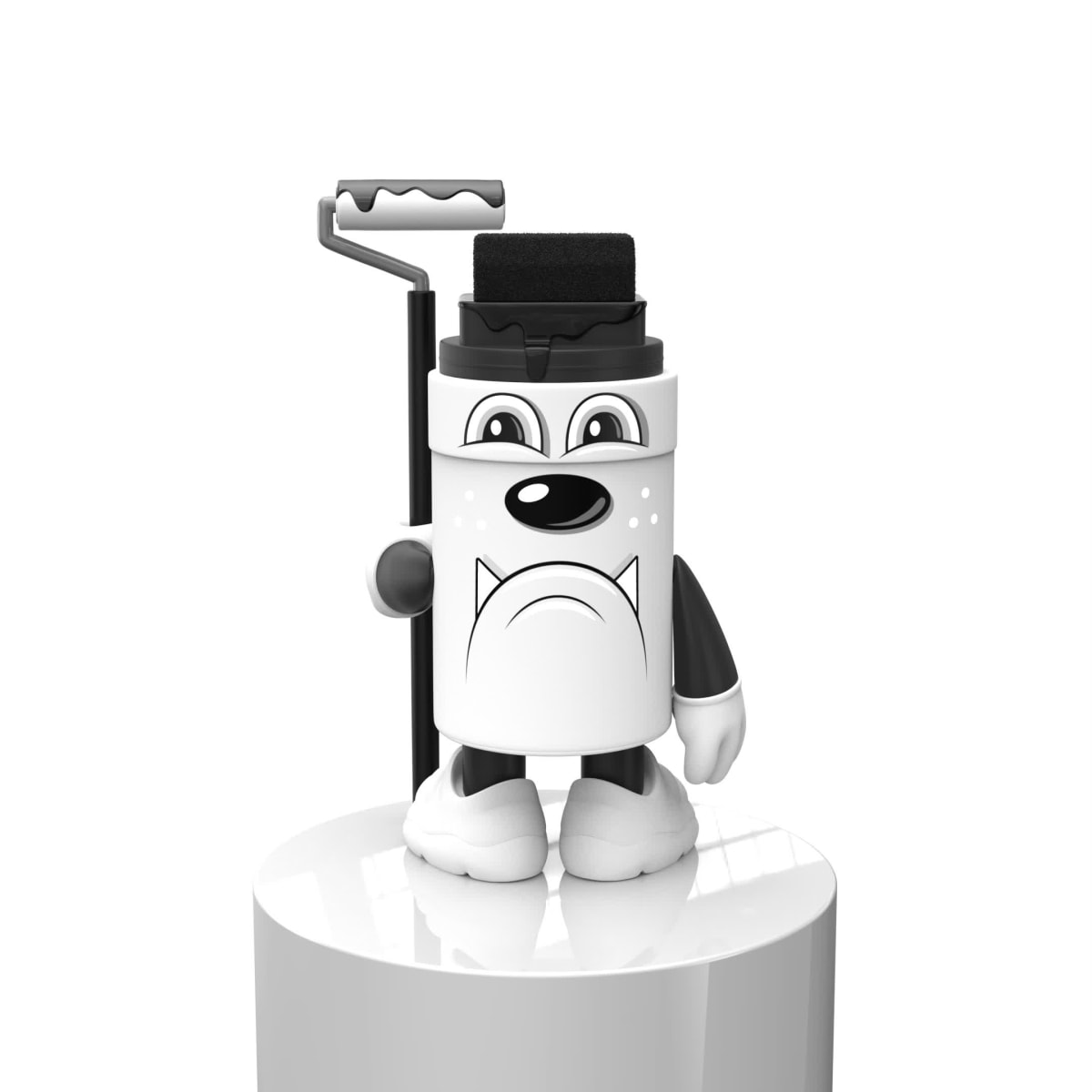 Greg Mike Marker Mascot (B&W)