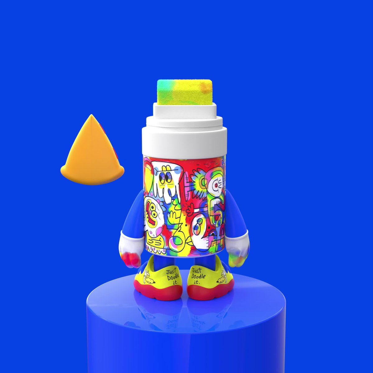 Jon Burgerman Marker Mascot (Color)