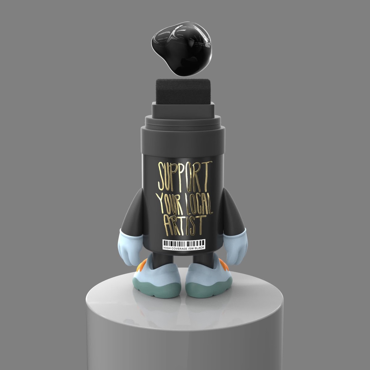Secret Walls Marker Mascot (Color)