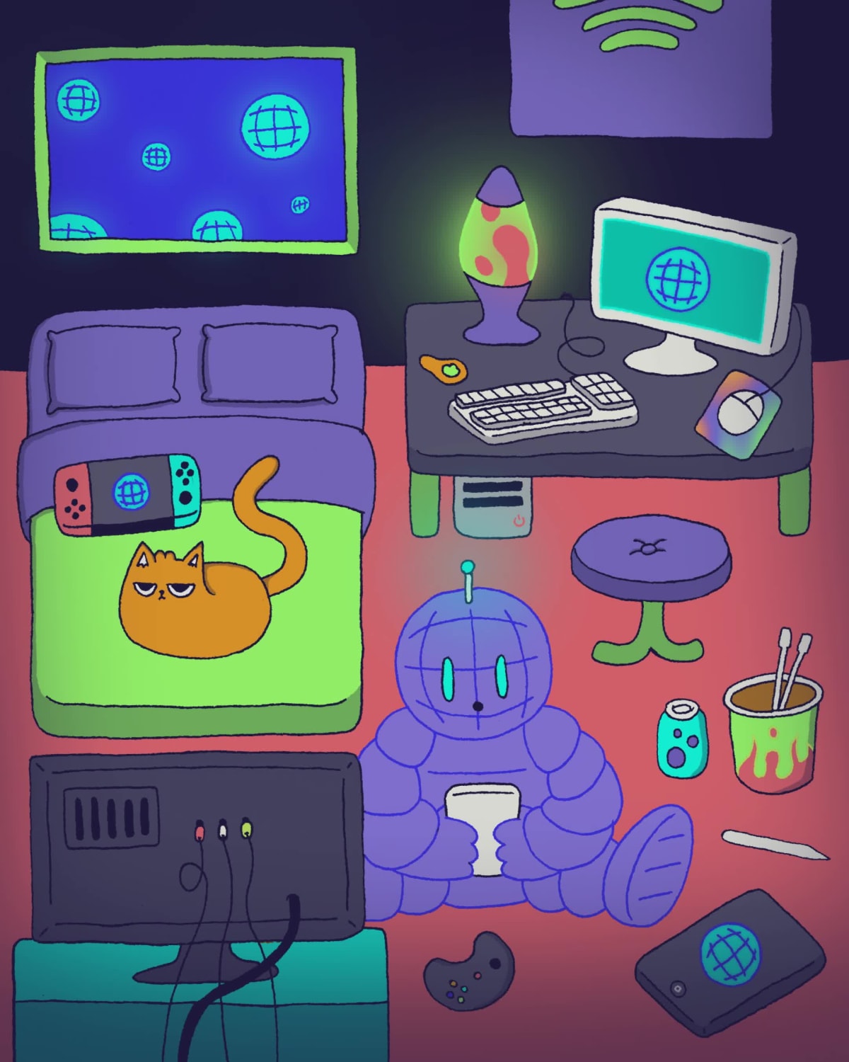 Blue Space by Clarupan