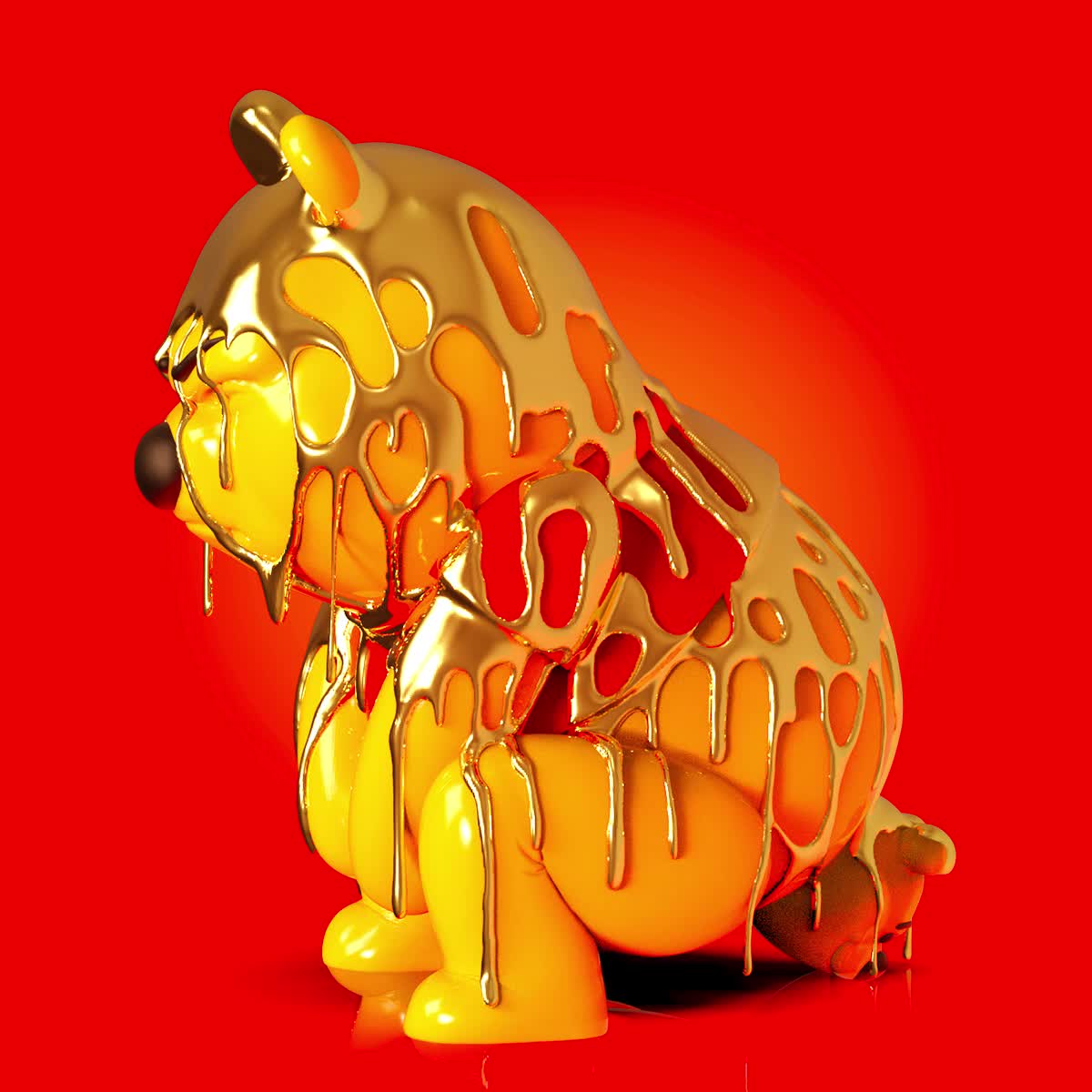 JUMBO GOLDEN POOHPOOH