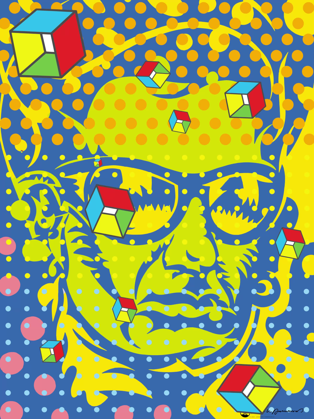 Bono 01 Animated Artwork by John Van Hamersveld x Coldie