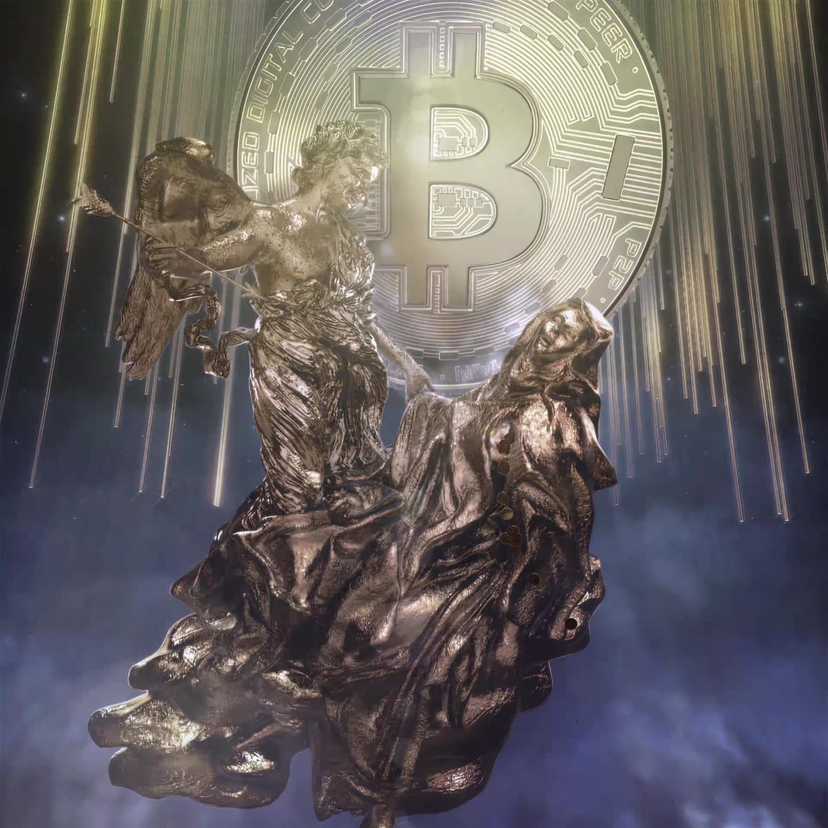 Gold Bitcoin Angel