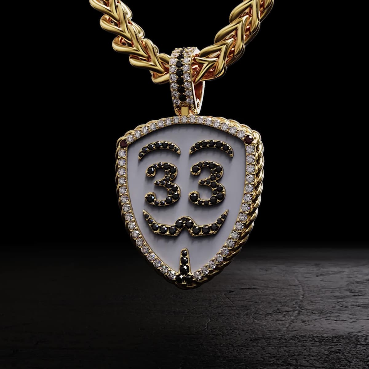 33 Family Diamond Pendant (Cryptojeweler)