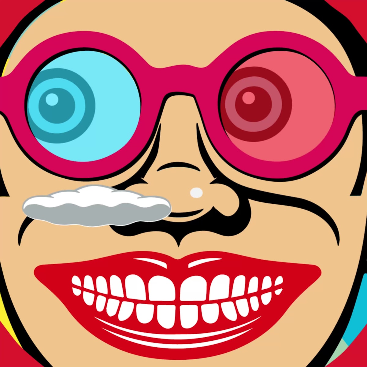 Johnny Face 3D by John Van Hamersveld & Coldie