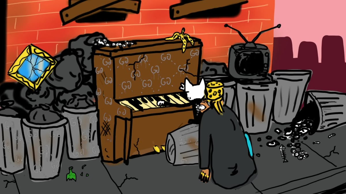 Trash piano