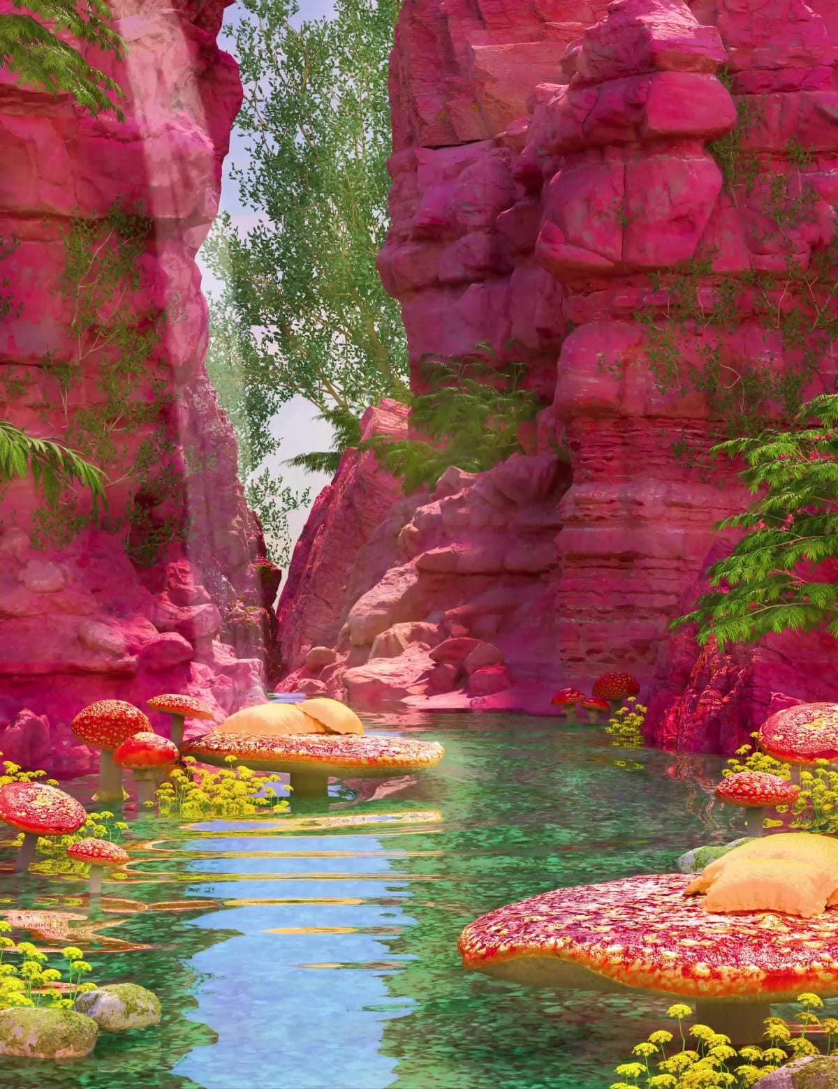 Mushroom Valley by Jenny Jiang