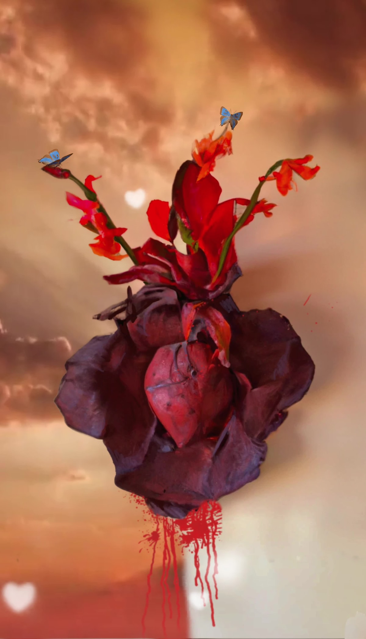 BUTTERFLIES IN THE SACRED HEART