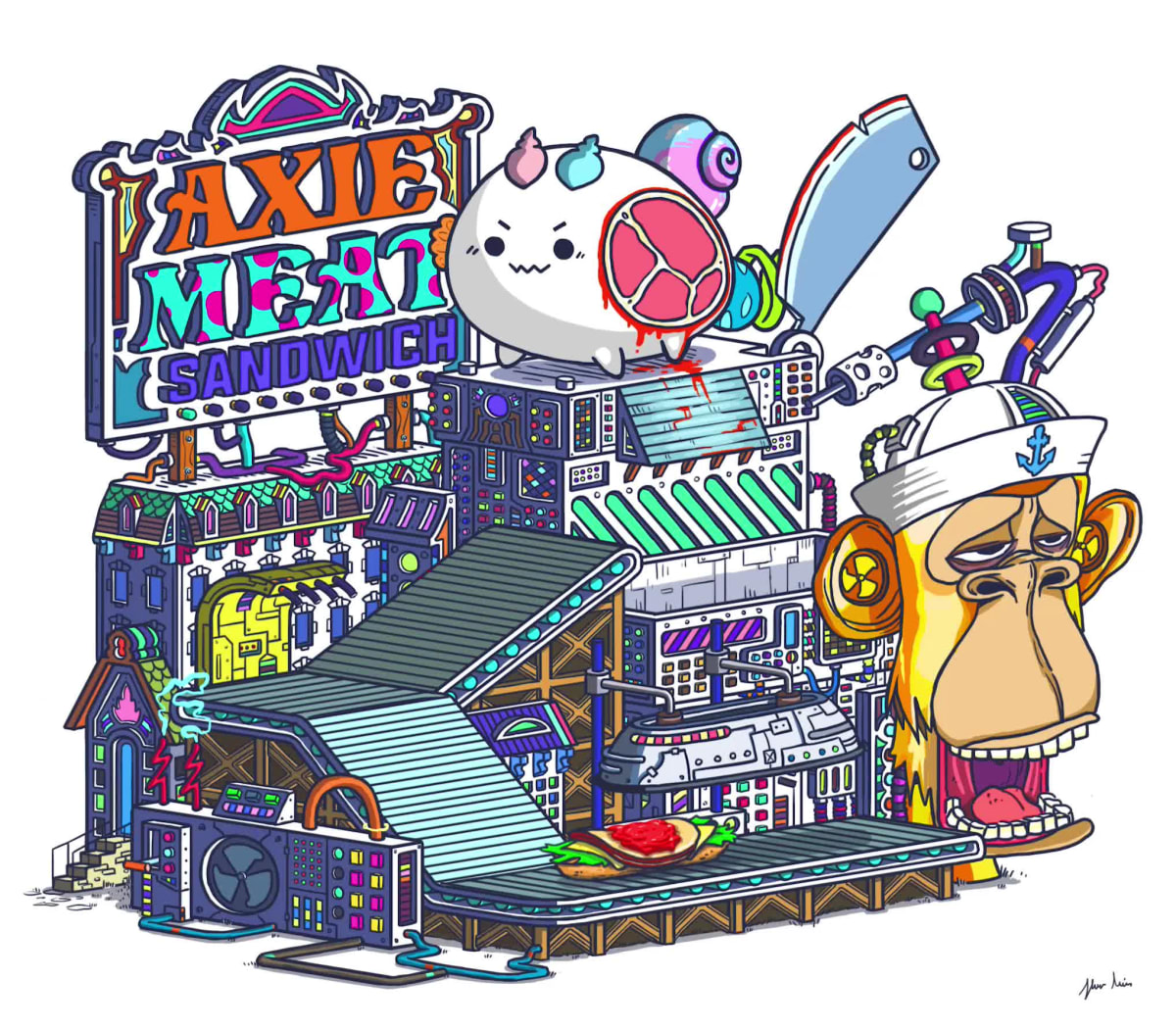 AXIE MEAT SANDWICH
