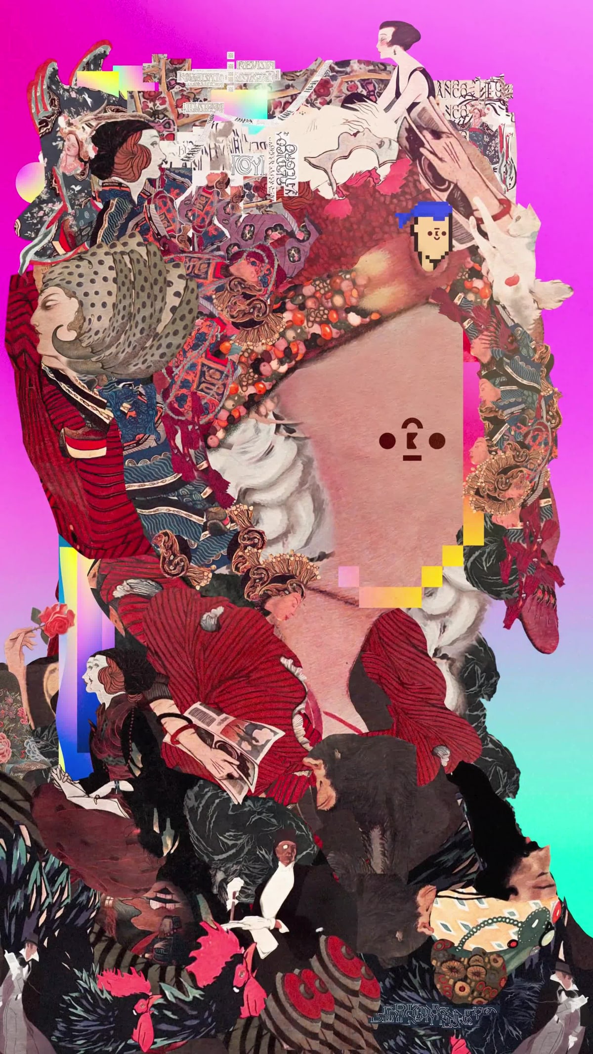 BYN Portrait.100 Years before CryptoPunks by Rvniko Randomiko