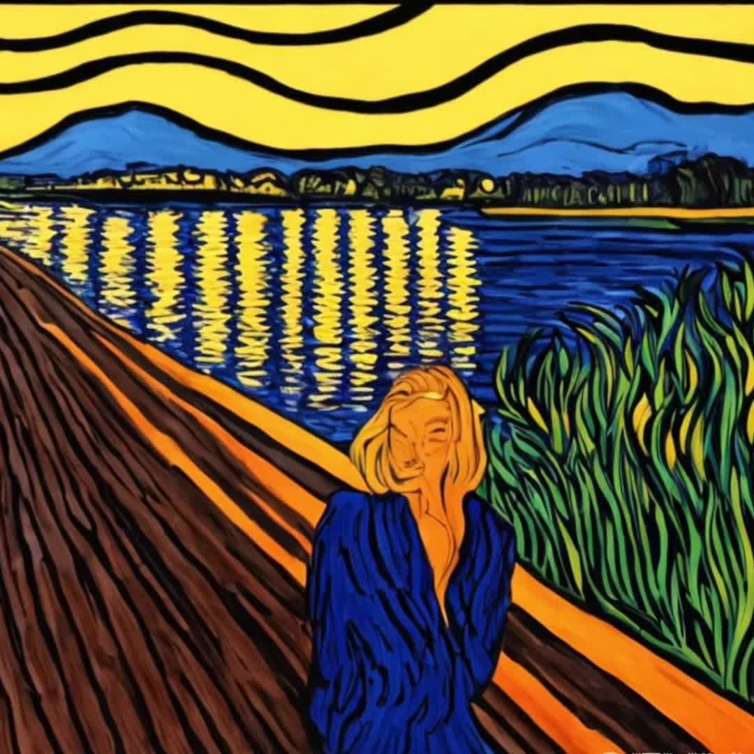 Munch Art Through Eyes Of Van Gogh