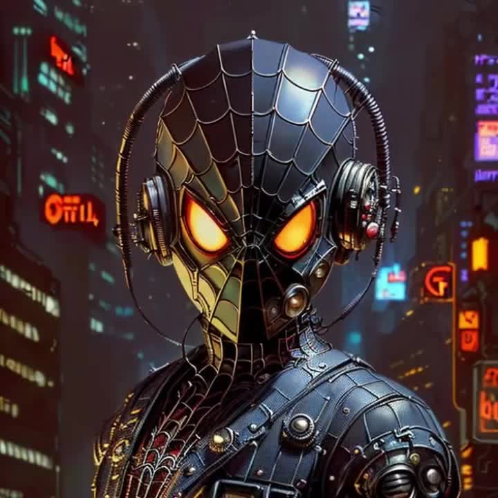 Cyberspider in the silence of the night